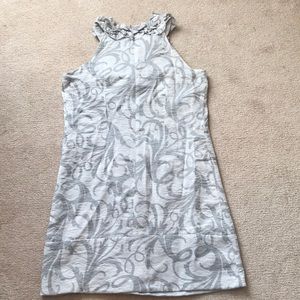 High Neck Shift Dress